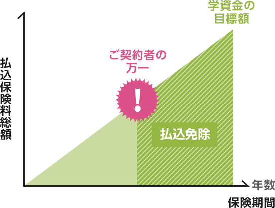 保険期間と払込保険料総額の表